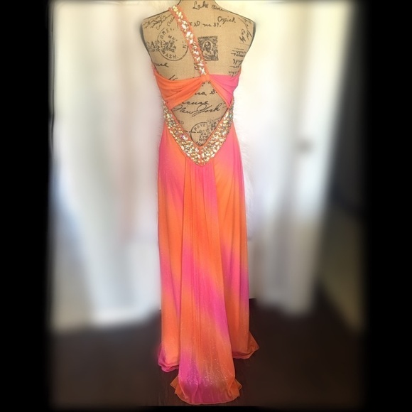💖🧡✨Gorgeous Pink & Orange Prom Dress!💖🧡✨ - Picture 2 of 6